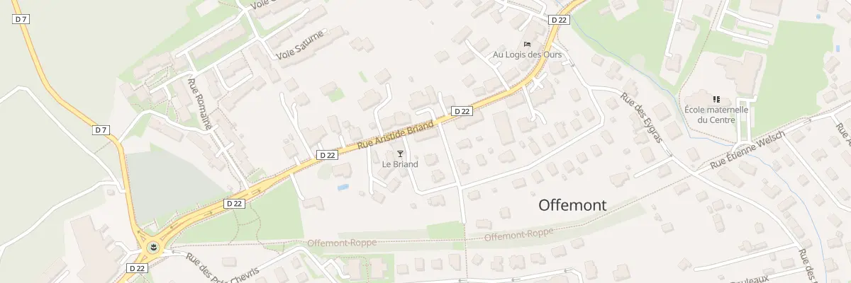 Plan du 72B Rue Aristide Briand à Offemont