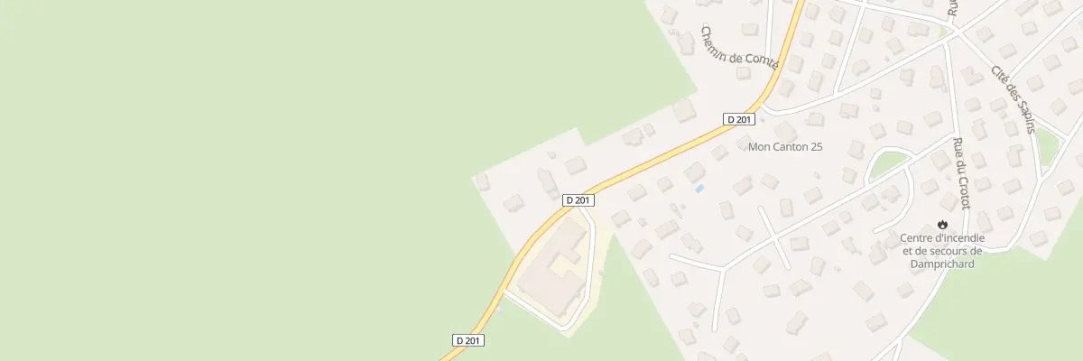 Plan du 8 Rue du Prélot à Damprichard