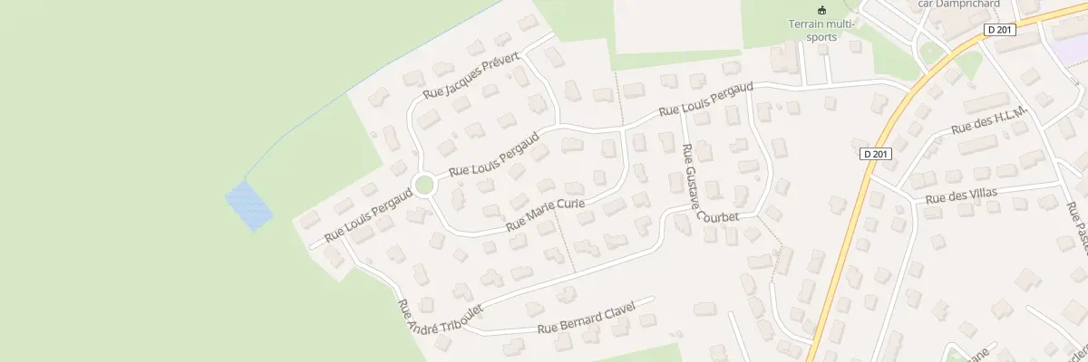 Plan du 8 Rue Marie Curie à Damprichard