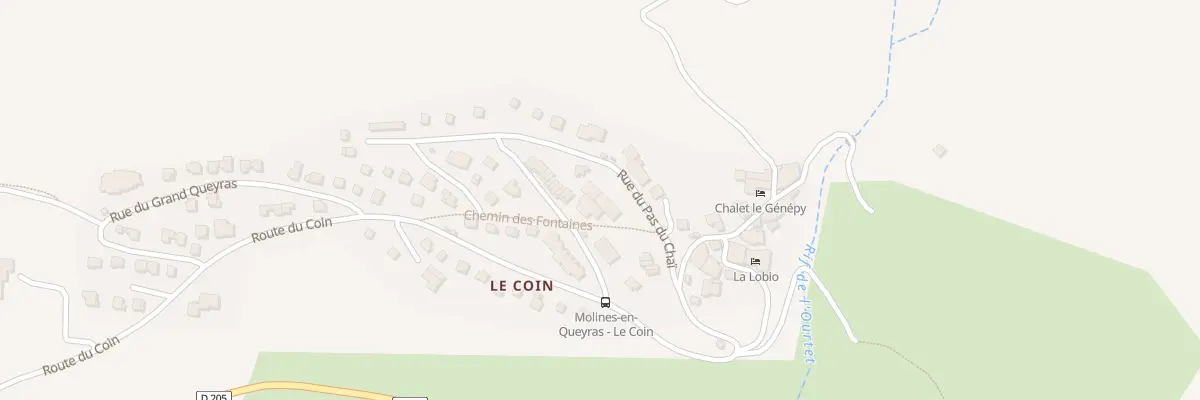 Plan du 180 Rue du Pas du Chaï à Molines-en-Queyras
