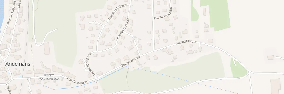 Plan du 29 Rue de Meroux à Andelnans