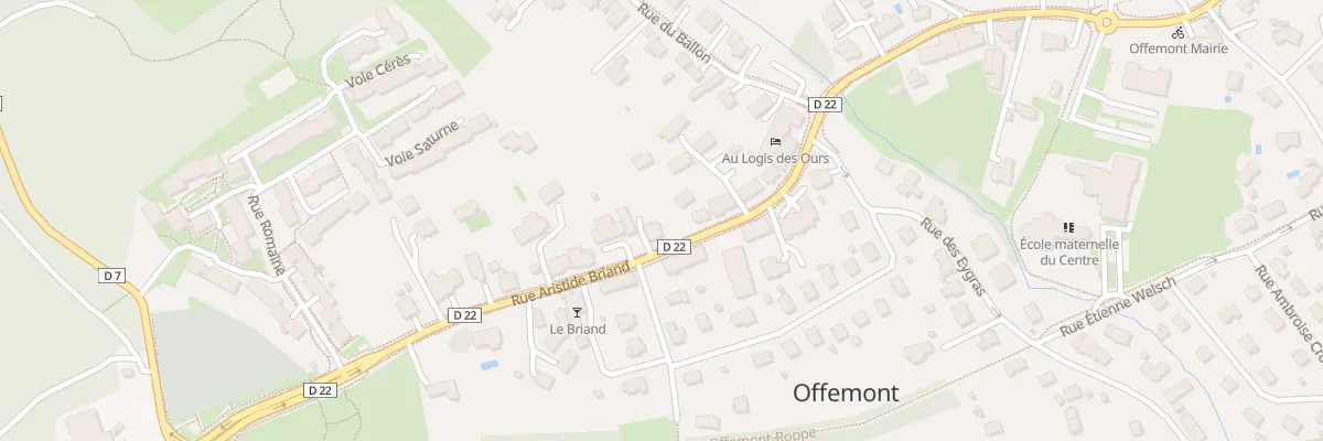 Plan du 43 Rue Aristide Briand à Offemont