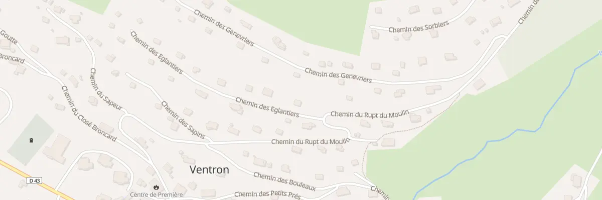 Plan du 2 Che des Eglantiers à Ventron
