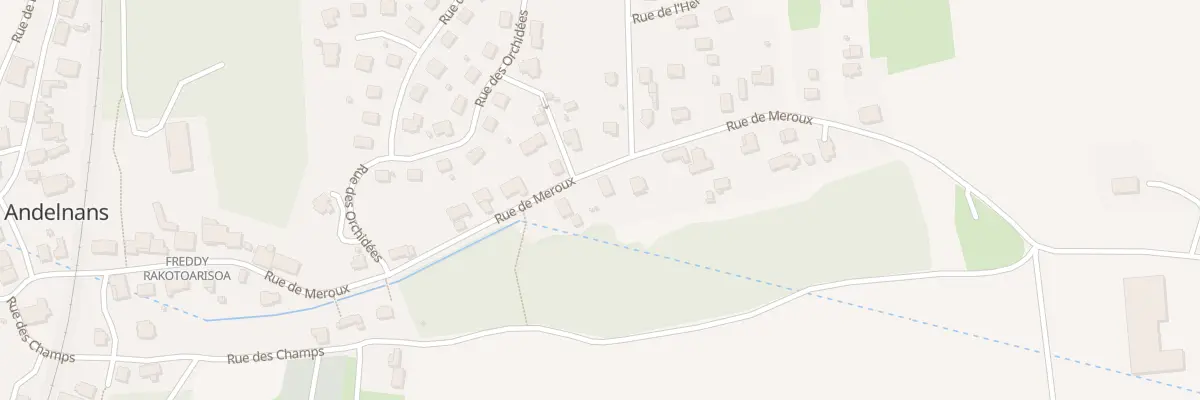 Plan du 12 Rue de Meroux à Andelnans