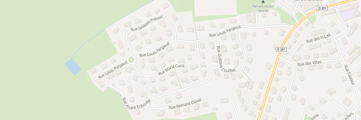 Plan du 6 Rue Marie Curie à Damprichard
