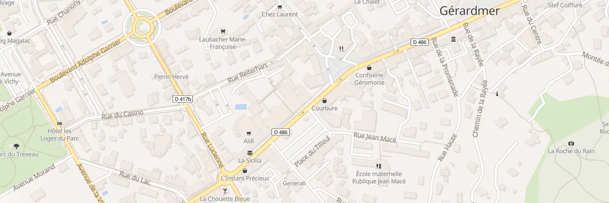 Plan du 23 Rue Charles de Gaulle à Gérardmer