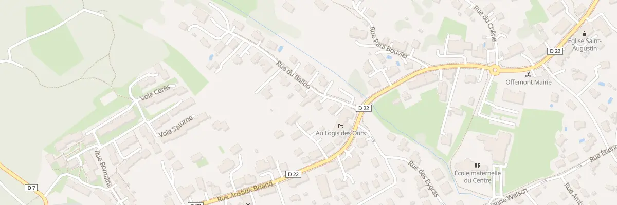 Plan du 7 Rue du Ballon à Offemont
