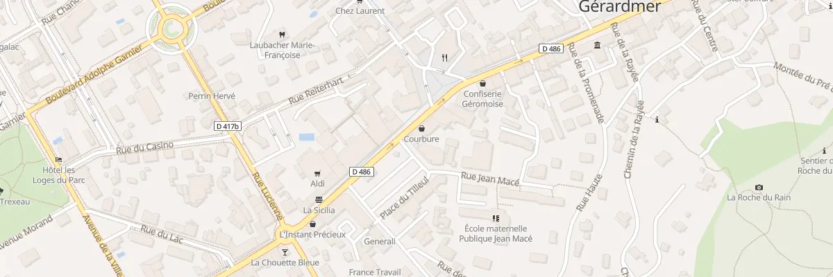Plan du 18 Rue Charles de Gaulle à Gérardmer
