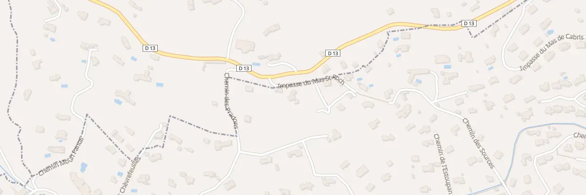 Plan du 975 Bd des Cinq Communes à Peymeinade