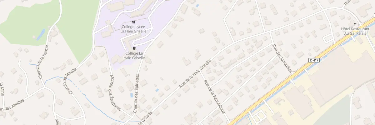 Plan du 29 Rue de la Haie Griselle à Gérardmer