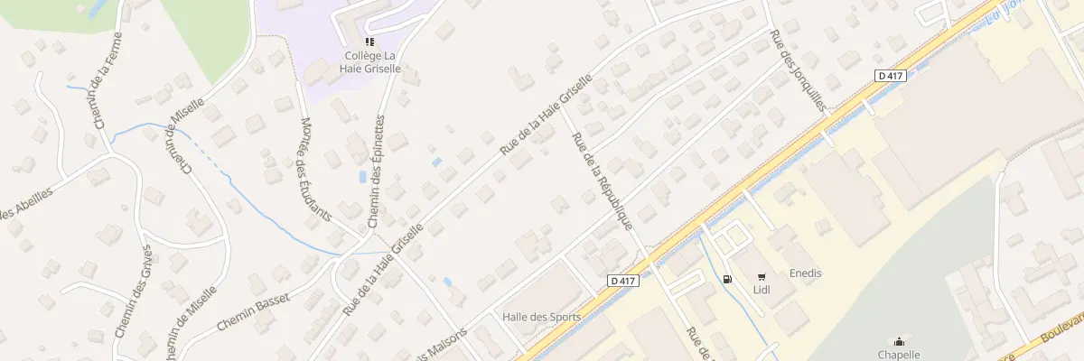 Plan du 28 Rue de la Haie Griselle à Gérardmer