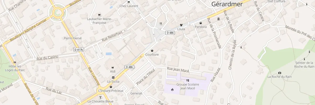 Plan du 20 Rue Charles de Gaulle à Gérardmer