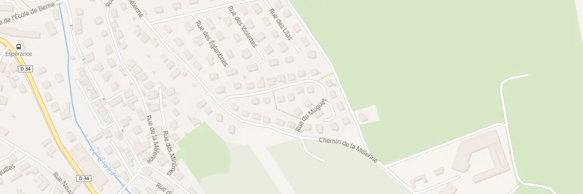 Plan du 10 Rue du Muguet à Seloncourt