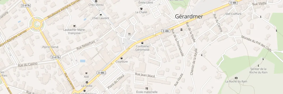 Plan du 28 Rue Charles de Gaulle à Gérardmer