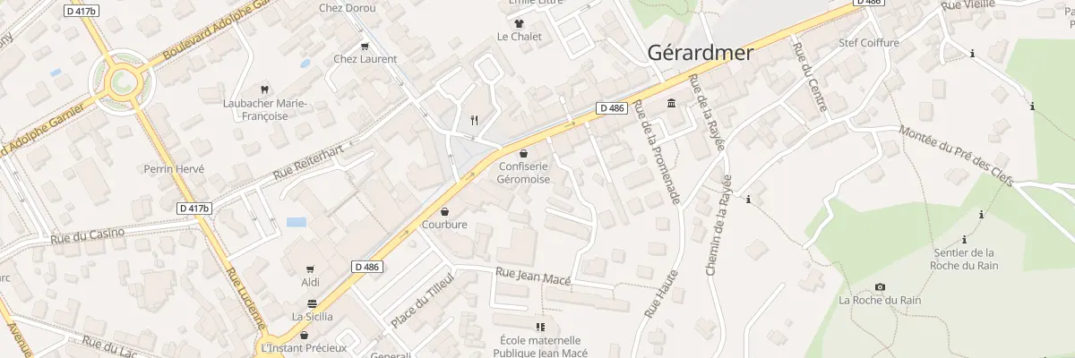 Plan du 32 Rue Charles de Gaulle à Gérardmer