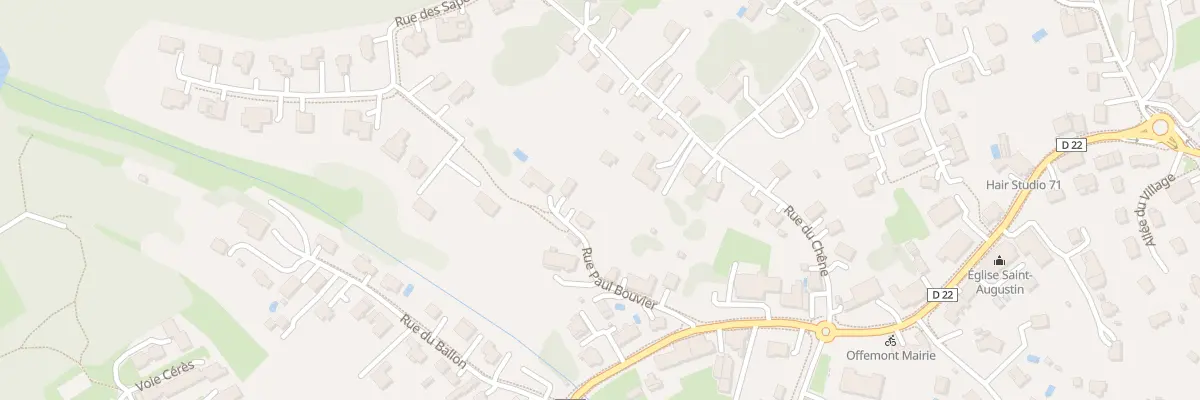 Plan du 6 Rue du Lieutenant Paul Bouvier à Offemont