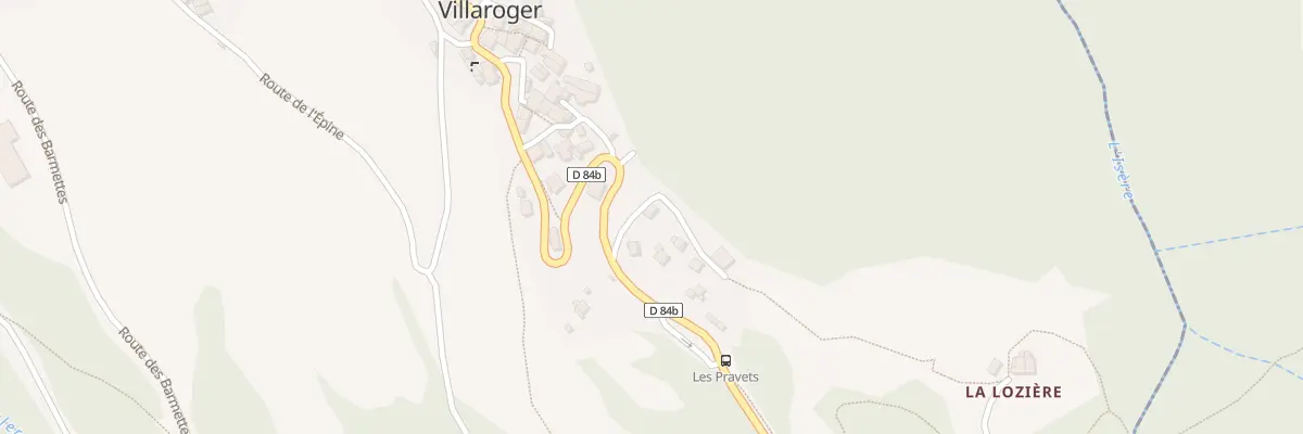 Plan du 5453 Les Pravets à Villaroger
