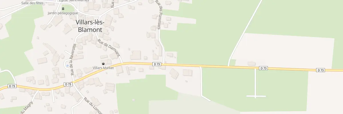 Plan du 5001 Rue des Pommiers à Villars-lès-Blamont