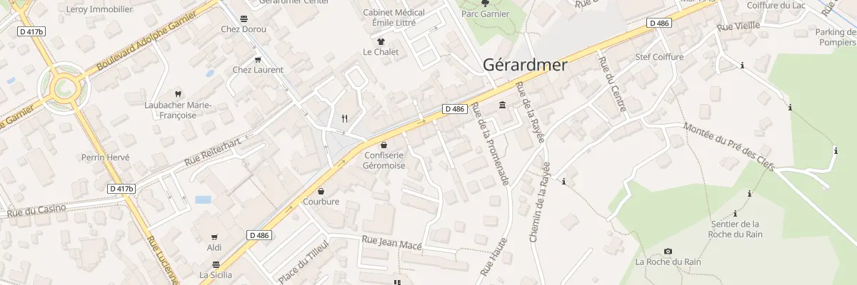 Plan du 36 Rue Charles de Gaulle à Gérardmer