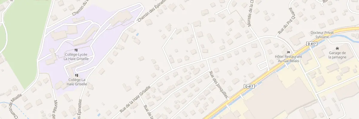 Plan du 43 Rue de la Haie Griselle à Gérardmer