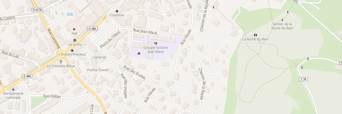 Plan du 38 Rue Haute à Gérardmer