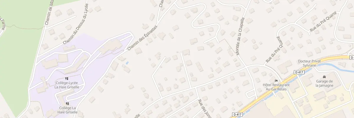 Plan du 47B Rue de la Haie Griselle à Gérardmer
