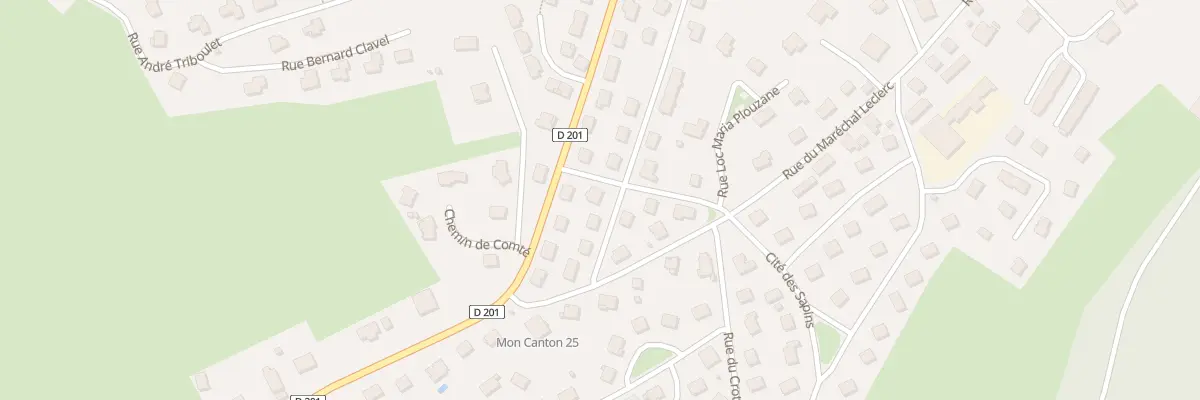 Plan du 14 Rue des Rosiers à Damprichard