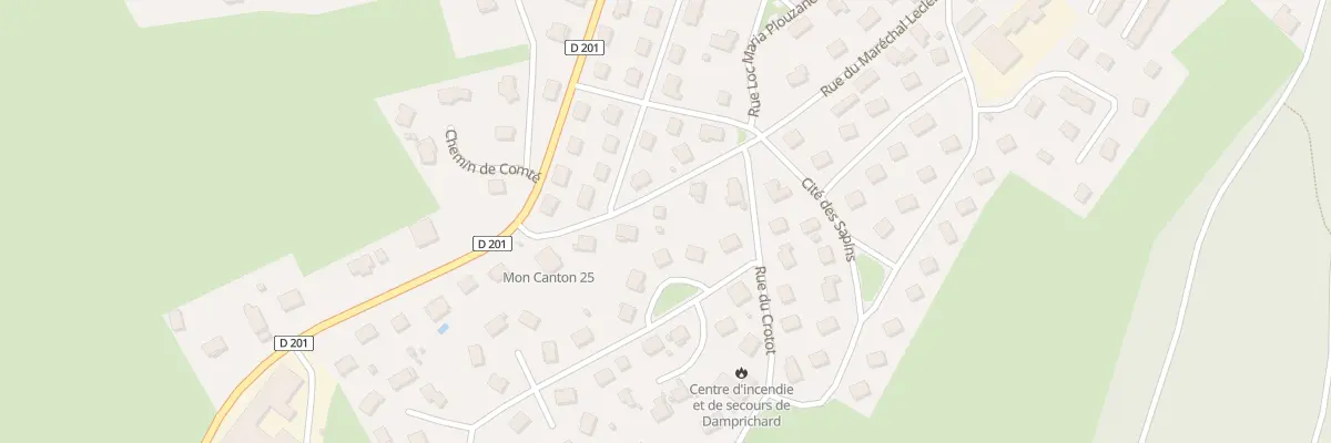 Plan du 37 Rue du Maréchal Leclerc à Damprichard