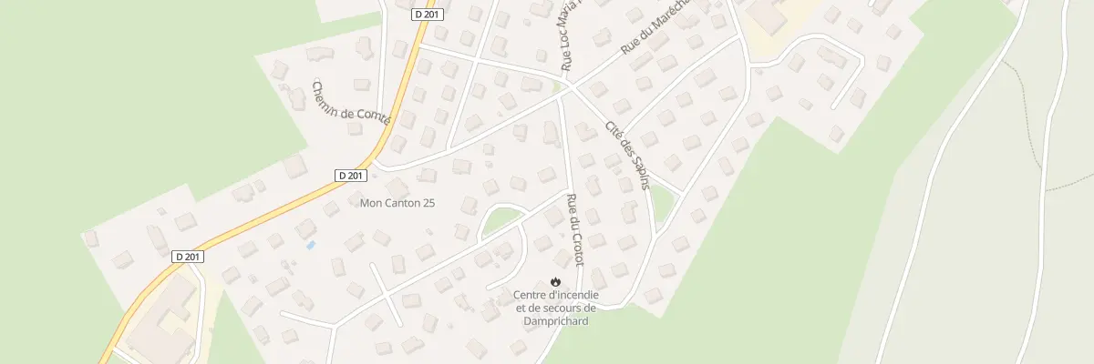 Plan du 2 Cité des Perce-neige à Damprichard