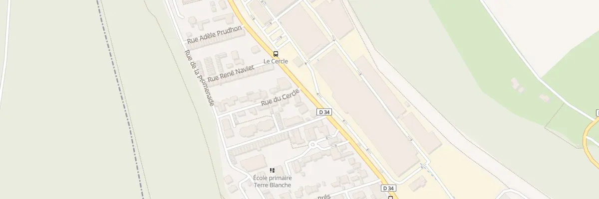 Plan du 1 Rue du cercle à Hérimoncourt