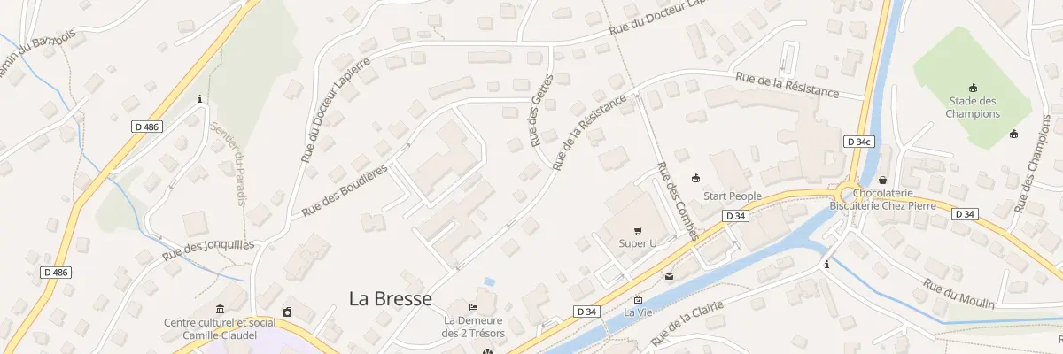 Plan du 13 Rue de la Résistance à La Bresse
