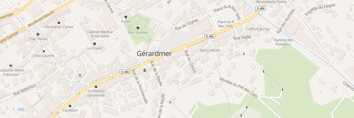 Plan du 54 Rue Charles de Gaulle à Gérardmer