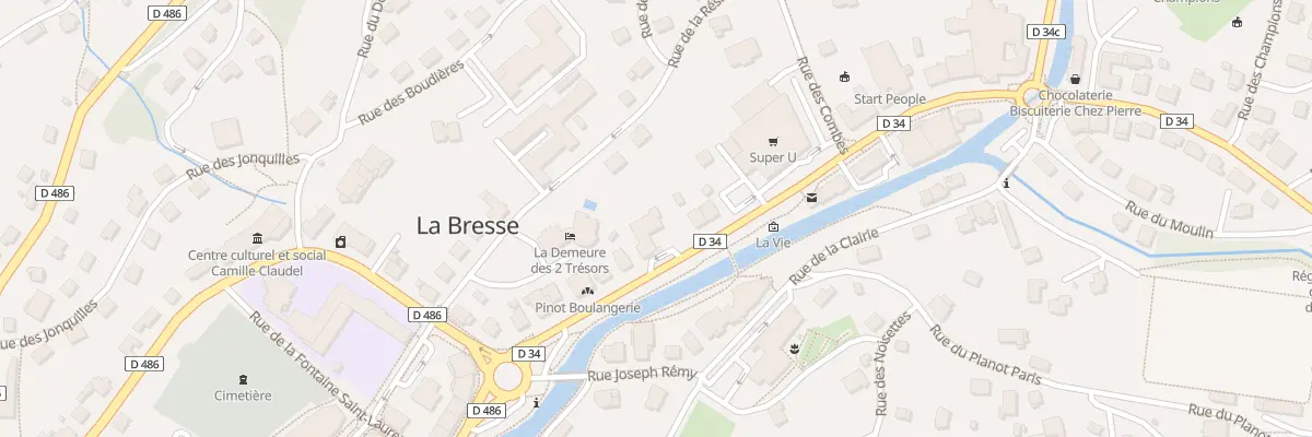 Plan du 13 Rue Paul Claudel à La Bresse