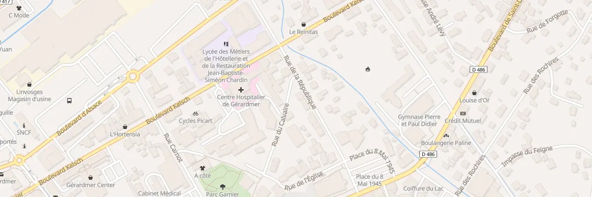 Plan du 19 Rue de la République à Gérardmer