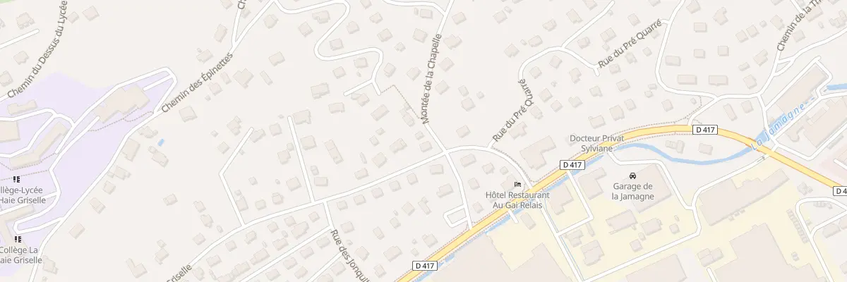 Plan du 59 Rue de la Haie Griselle à Gérardmer