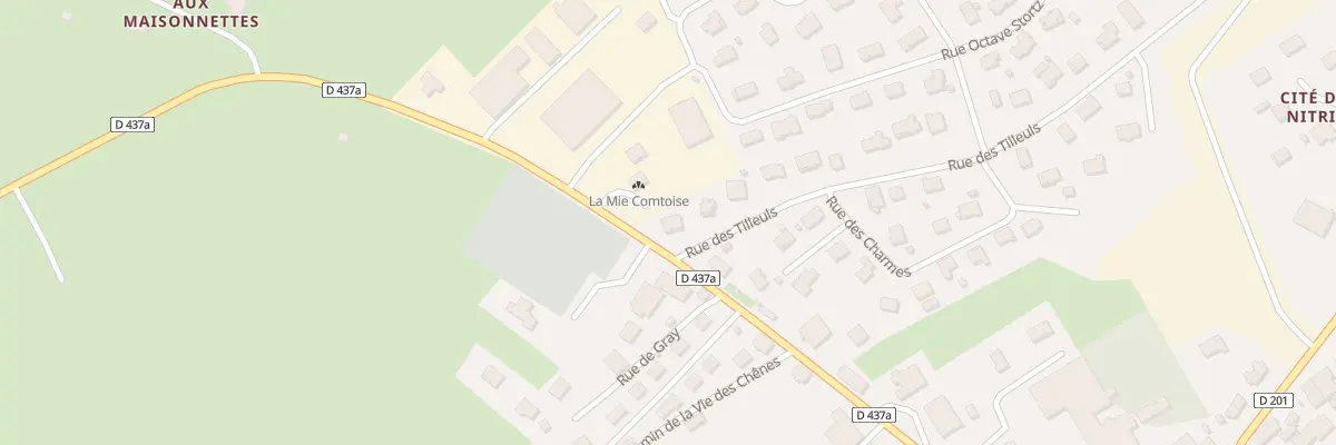 Plan du 1 Rue des Tilleuls à Damprichard