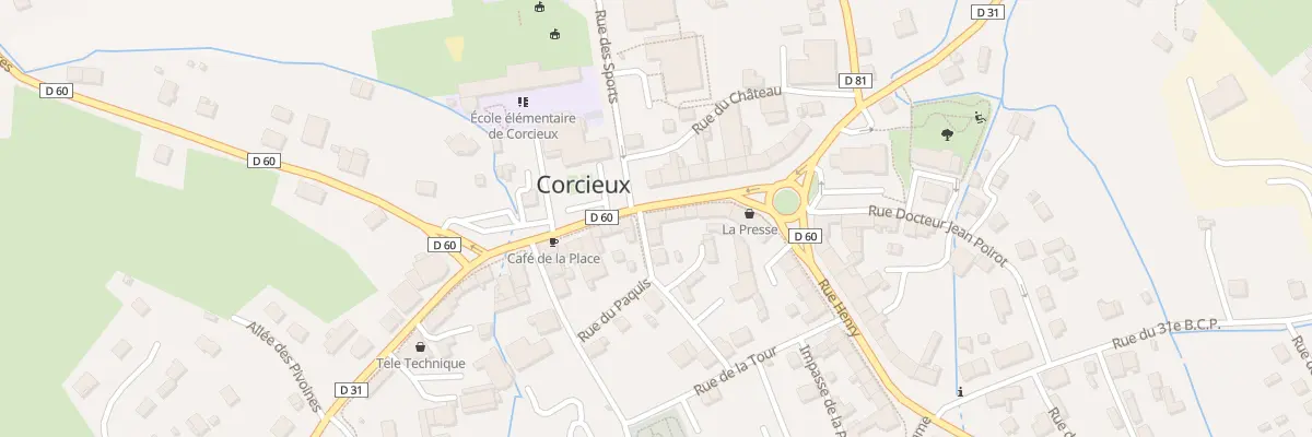Plan du 15 Rue des Jardins à Corcieux