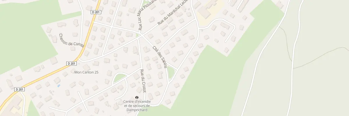 Plan du 11 Cité des Sapins à Damprichard