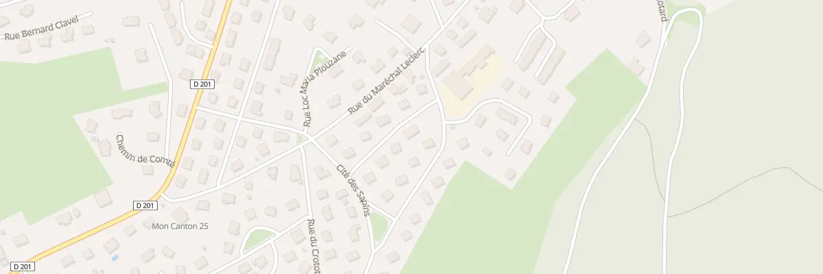 Plan du 7 Cité des Sapins à Damprichard