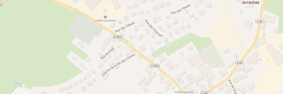 Plan du 16 Rue du Général de Gaulle à Damprichard