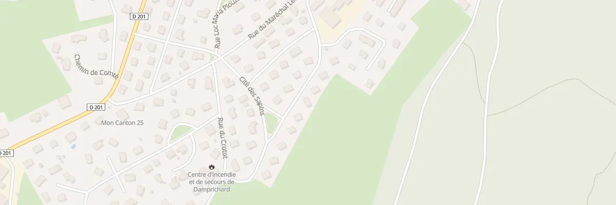 Plan du 18 Cité des Sapins à Damprichard