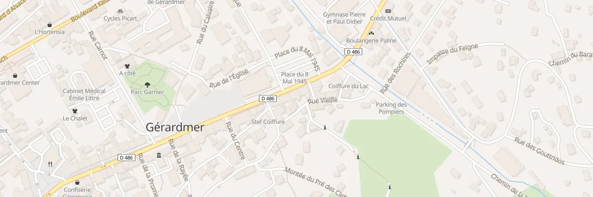 Plan du 68 Rue Charles de Gaulle à Gérardmer