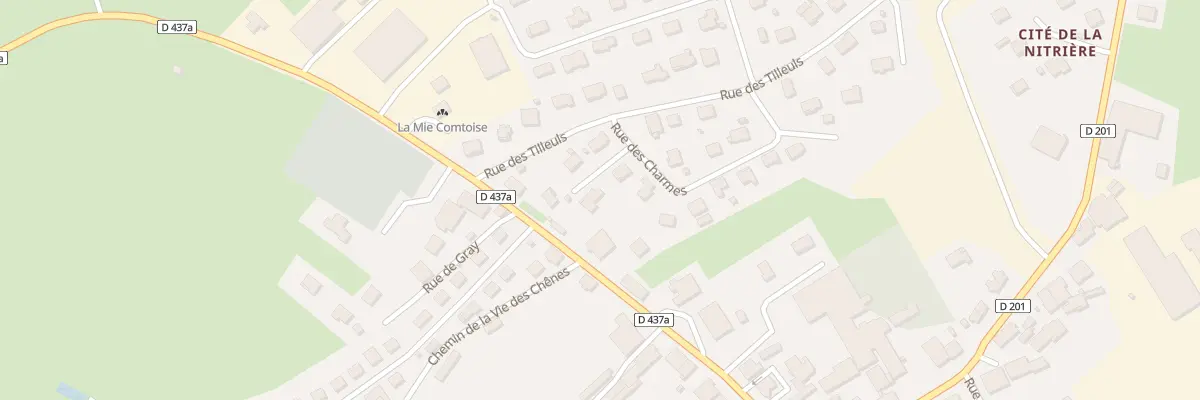 Plan du 2A Rue des Charmes à Damprichard