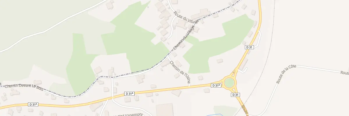 Plan du 240 Che du Village à La Houssière