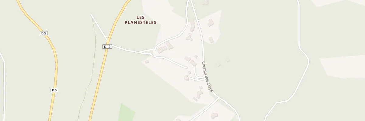 Plan du 336 Che des Claps à Caussols