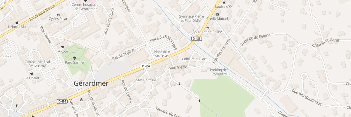 Plan du 72 Rue Charles de Gaulle à Gérardmer