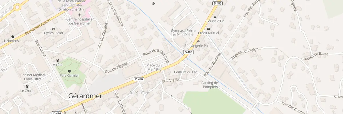 Plan du 75 Rue Charles de Gaulle à Gérardmer