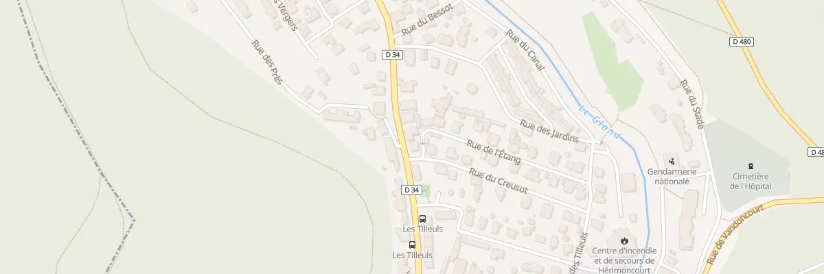 Plan du 12 Rue du Commandant Rolland à Hérimoncourt