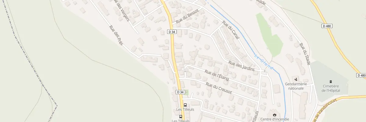 Plan du 14 Rue du Commandant Rolland à Hérimoncourt