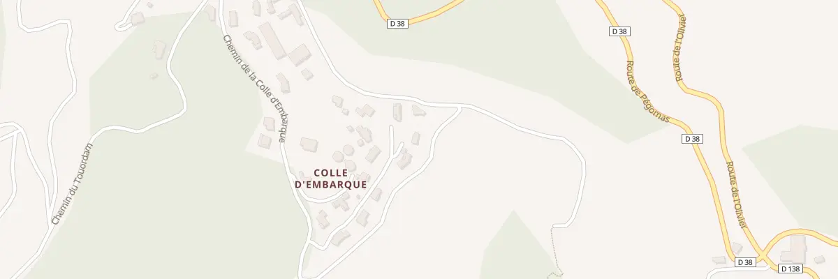 Plan du 731 Colle d’Embarque à Tanneron